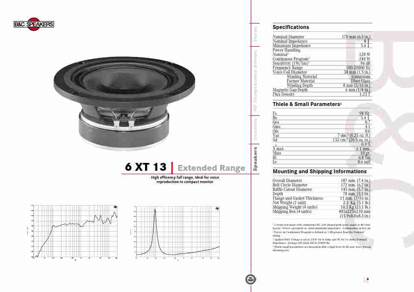 B&C; Speakers Speaker System 6 XT 13-page_pdf